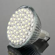 Лампа светодиод 48LED МR16 G5.3 АС 220V жёлтый 60°