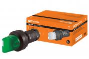 Перекл. 2 положения зеленый d22мм LED 220В (1/10)