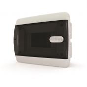 Бокс пластик TEKFOR 6-м IP40 встраиваемый  дверь прозр - чер (8шт)