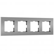 Веркель Рамка 4-я Slab (серебро софт) W0042965