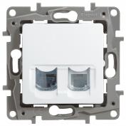Этика Розетка RJ11+RJ45 кат5 UTP БЕЛ
