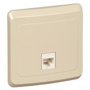 Этюд Розетка комп. RJ45 катег.5 с/у крем (10шт)