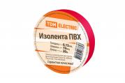 Изолента ПВХ 0,15*19мм Красная 20м ТДМ(1/10/180)