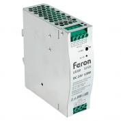 Трансформатор электронный на DIN-рейку 120W 24V 40*125.2*113.5мм IP20, LB008 FERON