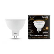 Лампа Gauss LED MR16 5W SMD AC220-240V 2700K  1/10/100