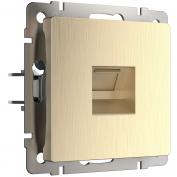 Веркель Розетка Ethernet RJ-45  шампань рифленый W1181010 1/10