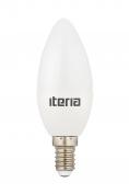 Лампа LED Iteria Свеча 6W 4100K Е14 матовая (10/100шт)