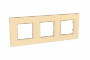 Рамка UNICA Quadro 3м карамель