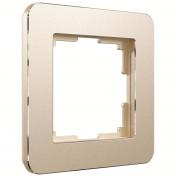 Веркель Рамка на 1 пост Platinum шампань W0012611