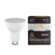 Лампа Gauss LED GU10 5W SMD AC220-240V 2700K диммир. СНЯТЫ