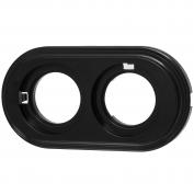 Бирони Рамка 2 пост пластик Чёрный