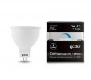 Лампа Gauss LED MR16 5W SMD AC220-240V 4100K  диммируемая