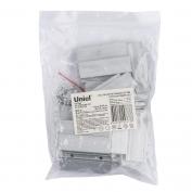 Крепление ULS-N21/C50 для LED лент WHITE 025 POLYBAG, 8*16мм, белый 1/25