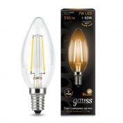 Лампа Gauss LED Filament Candle E14 7W 2700К 1/10/50