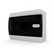 Бокс пластик TEKFOR 8-м IP40 навесной прозр.чёрный