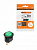 Выключ. клав. круглый KCD2-101N 12В AC/DC, 1P, 20А, (3с), ON-OFF, черн./зелен. LED, TDM