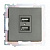 КАТРИН Роз. 2м. USB, 250В, 2,1А, STEKKER, GLS10-7115-06, графит